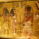 The north wall of King Tutankhamun’s burial chamber at his tomb at the Valley of the Kings in Luxor, Egypt.
